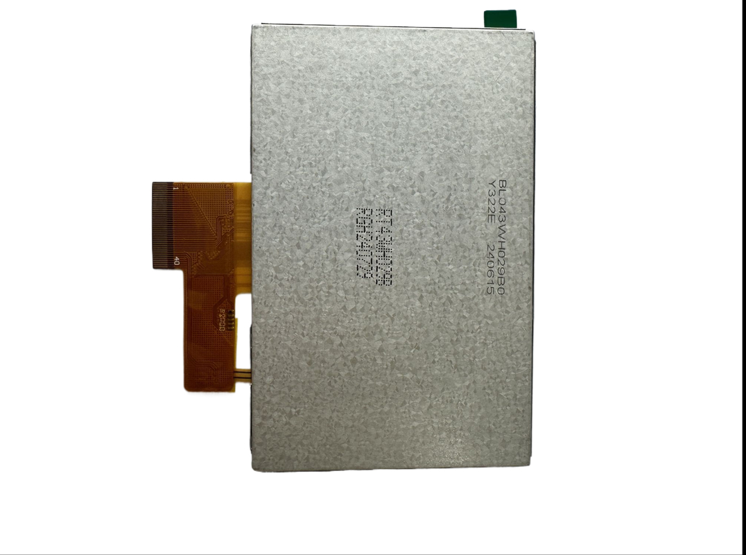 IPS TFT LCD Display 4.3 Inch LCD 480*272 Support Differentiated Vehicle LCD Display With 300cd/M Brightness