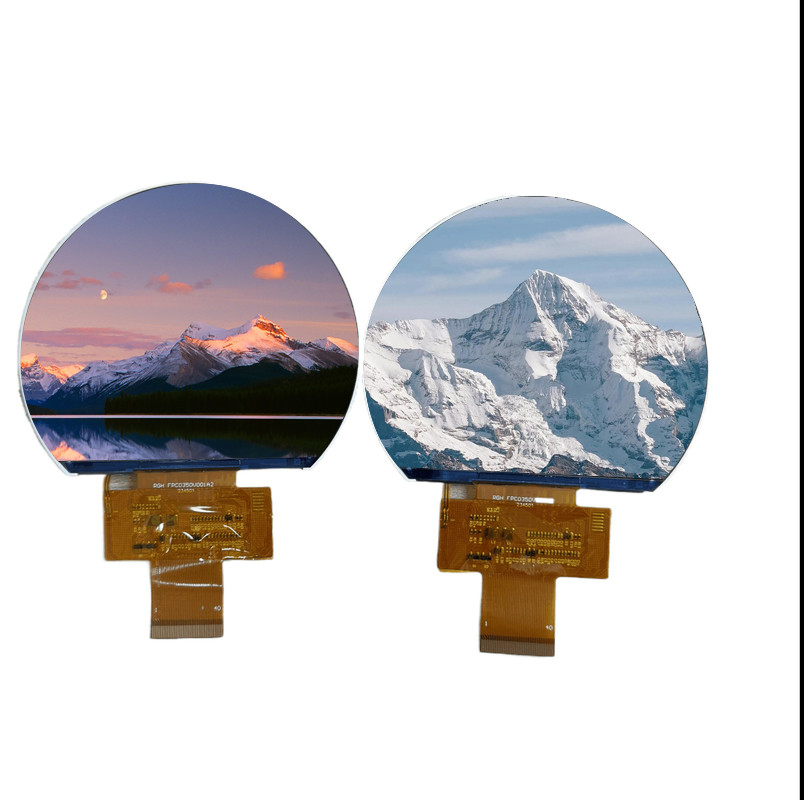 800x640 Round Circular LCD Display Oled Touch Screen Driver IC FL5893 3.5 Inch