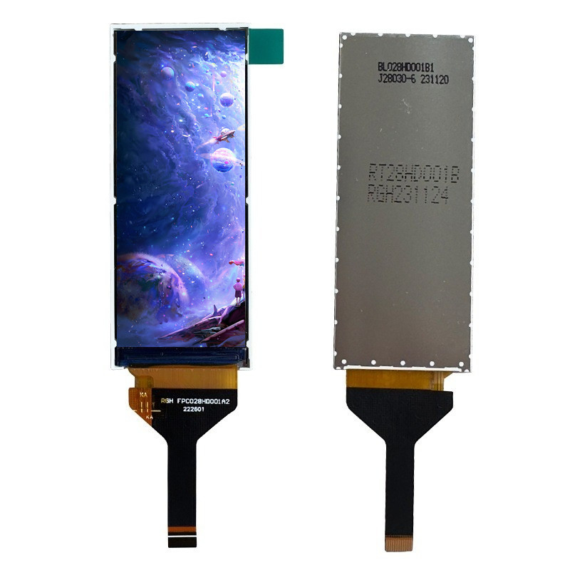 IPS LCD Display 2.86 Inch Long Strip Display 376*960 Resolution Instrument LCD