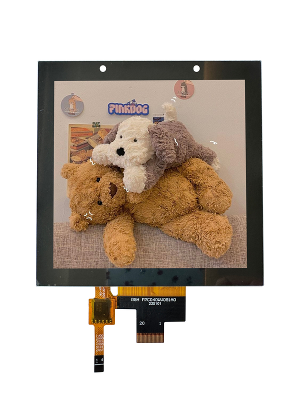 3.95 Inch Capacitive Touchscreen TFT LCD with 400 Cd/M2 Brightness and -30C-80C Operating Temperature