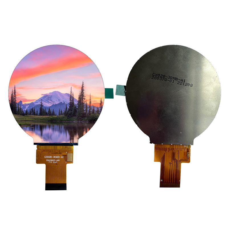2.8Inch Round Circular IPS LCD Display MIPI Interface 30pins ST7701SN-G5-1 Driver LCD Screen Module