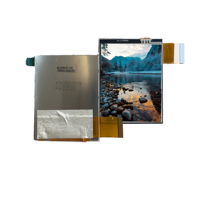 3.5 polegadas TFT LCD Touch Display Module com 450 Cd/M2 de brilho para aplicações industriais
